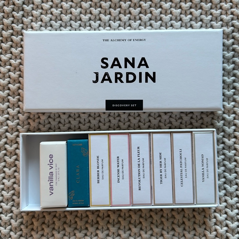 Lot of 8 new in box niche perfume samples: Snif, Sana Jardin, and DefineMe